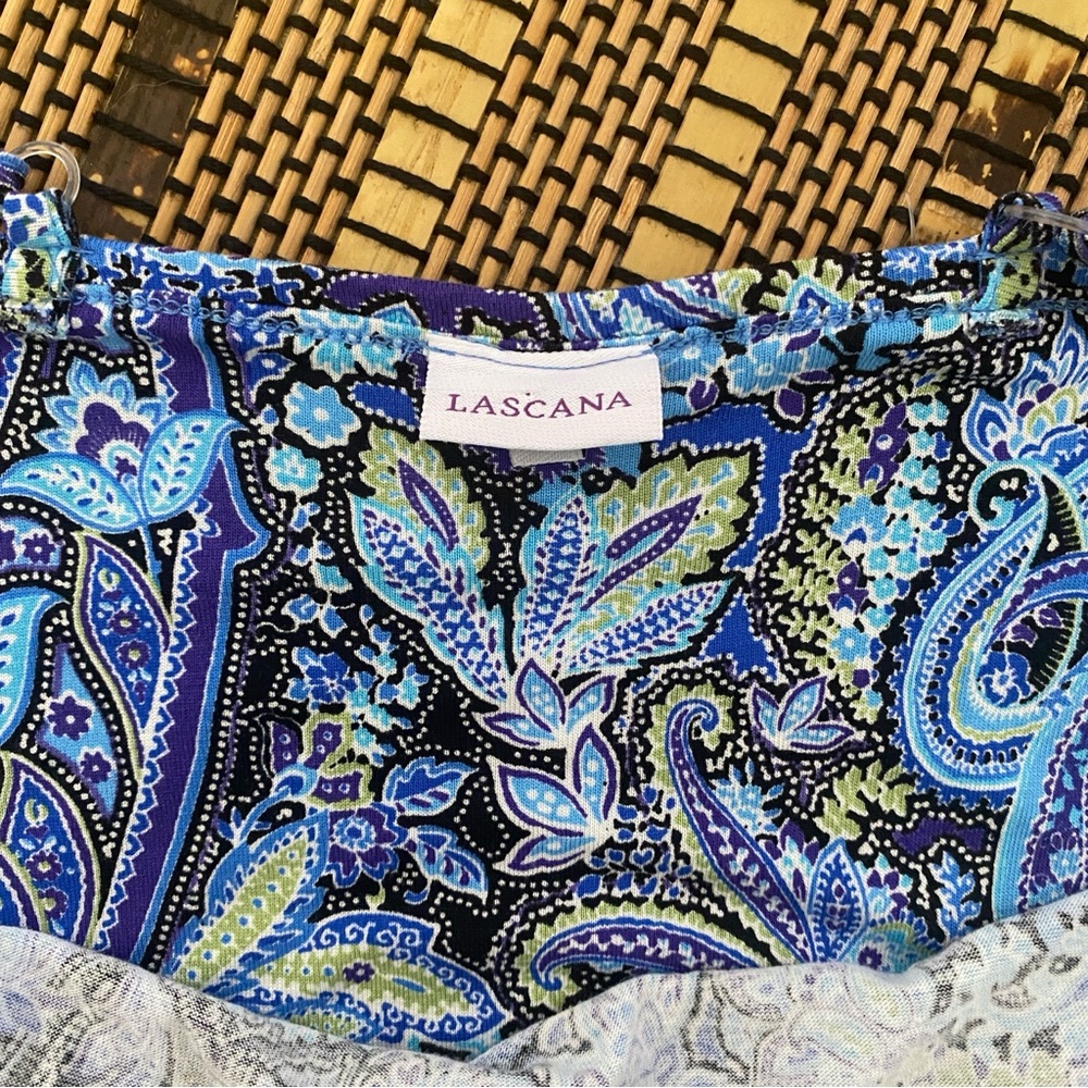 LASCANA Women's Strappy Back Paisley Dress Size 8 Feminine Preppy Sundress - Picture 7 of 12